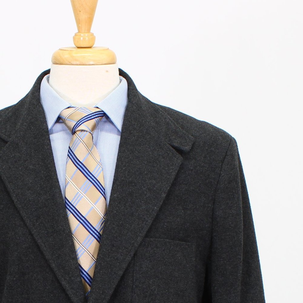 Gap M Gray Wool Elbow Patch Three Button Casual B… - image 5